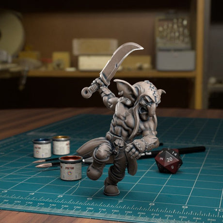Goblin Raiders Miniature - F - 28mm
