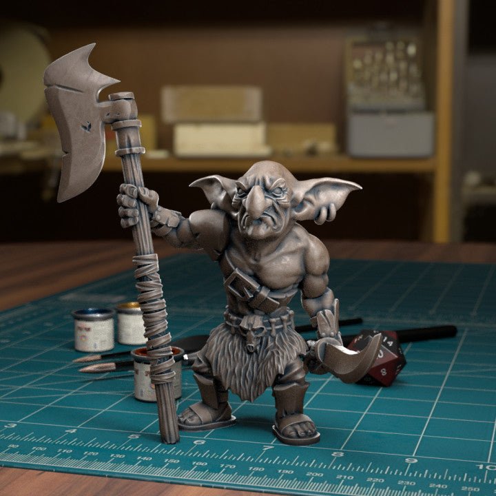 Goblin Raiders Miniature | I - Tabletop RPG & D&D miniature. Perfect for wargaming & collectors