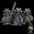 Goblin Samurai with Clubs Miniature | Set of 3 - Tabletop RPG & D&D miniature. Perfect for wargaming & collectors