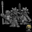 Goblin Samurai with Spears Miniature | Set of 3 - Tabletop RPG & D&D miniature. Perfect for wargaming & collectors