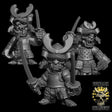 Goblin Samurai with Swords Miniature | Set of 3 - Tabletop RPG & D&D miniature. Perfect for wargaming & collectors