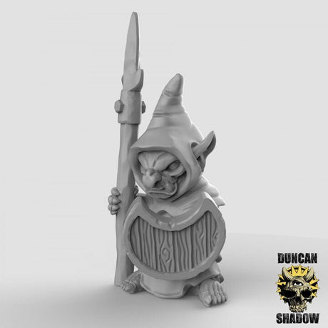 Goblin Spearmen Miniature | A - Tabletop RPG & D&D miniature. Perfect for wargaming & collectors