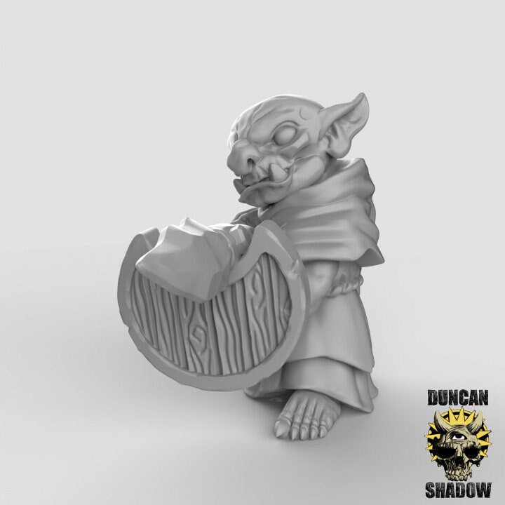 Goblin Spearmen Miniature | C - Tabletop RPG & D&D miniature. Perfect for wargaming & collectors