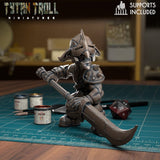 Goblin Spearmen Miniature | E - Tabletop RPG & D&D miniature. Perfect for wargaming & collectors