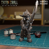 Goblin Spearmen Miniature | F - Tabletop RPG & D&D miniature. Perfect for wargaming & collectors