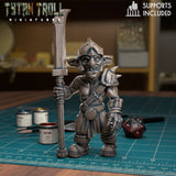 Goblin Spearmen Miniature | K - Tabletop RPG & D&D miniature. Perfect for wargaming & collectors