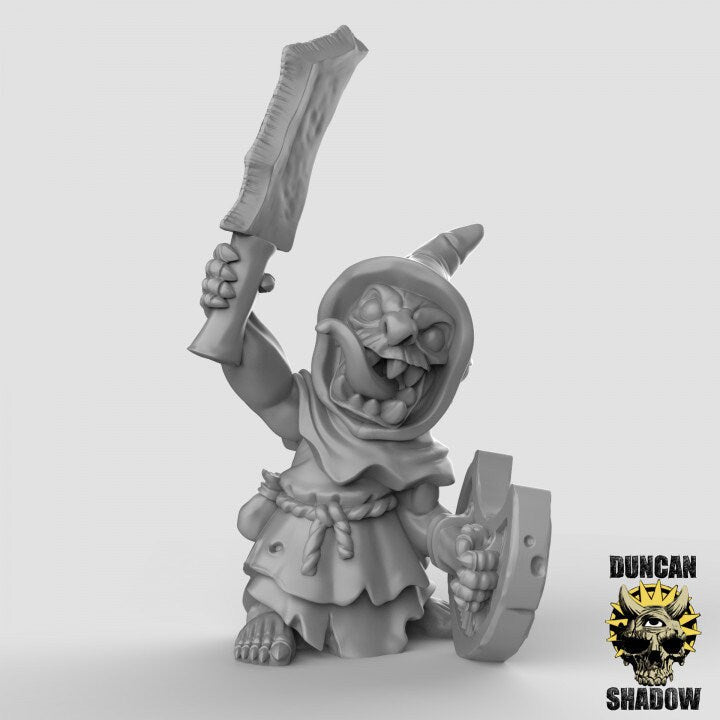 Goblin Swordmen Miniature - B - 32mm