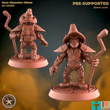Goblin Warlock Wizard Miniature | C - Tabletop RPG & D&D miniature. Perfect for wargaming & collectors