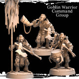 Goblin Warrior Command Miniature | Full Set All Models - Tabletop RPG & D&D miniature. Perfect for wargaming & collectors