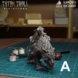 Goblin Wolf Riders Miniature | Wolf Rider A - Tabletop RPG & D&D miniature. Perfect for wargaming & collectors