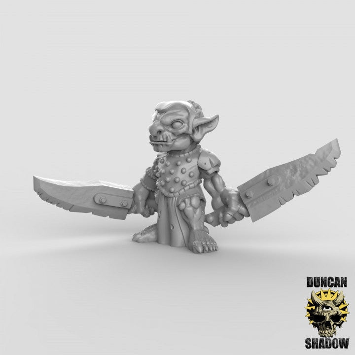 Goblinwordman Miniature - D0128 (left) - 32mm