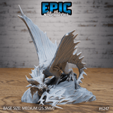 Gold Dragon Miniature | A - Tabletop RPG & D&D miniature. Perfect for wargaming & collectors