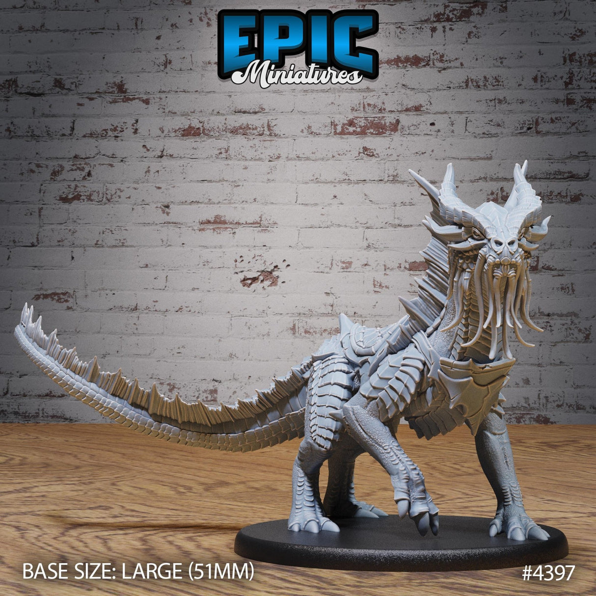 Gold Drake Miniature | 4397b - Tabletop RPG & D&D miniature. Perfect for wargaming & collectors
