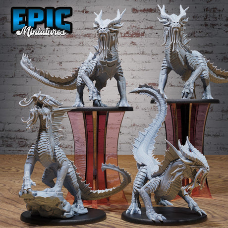 Gold Drake Miniature | Full Set All Models - Tabletop RPG & D&D miniature. Perfect for wargaming & collectors