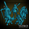 Gothic Adventure Hero Player Miniature | Set of 5 - Tabletop RPG & D&D miniature. Perfect for wargaming & collectors