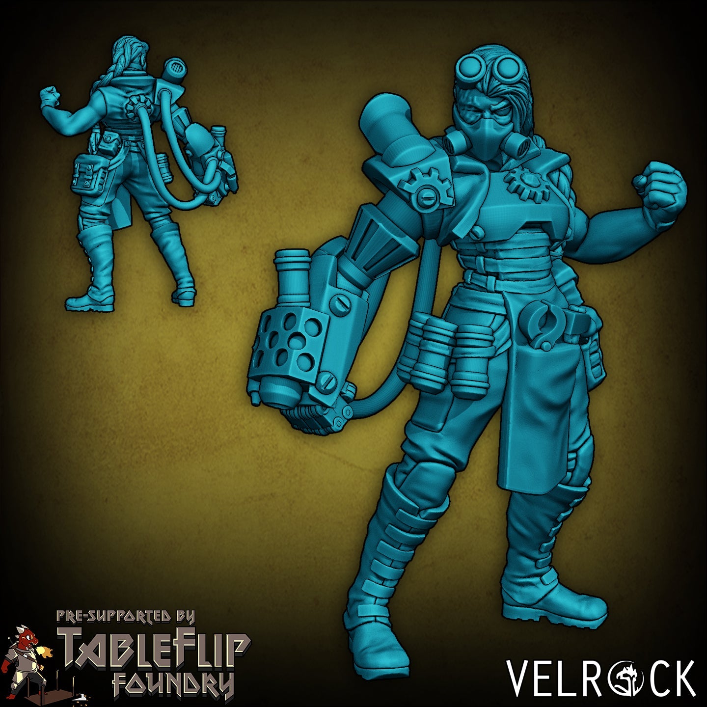 Gothic Industrialist NPC Miniature - C - 32mm