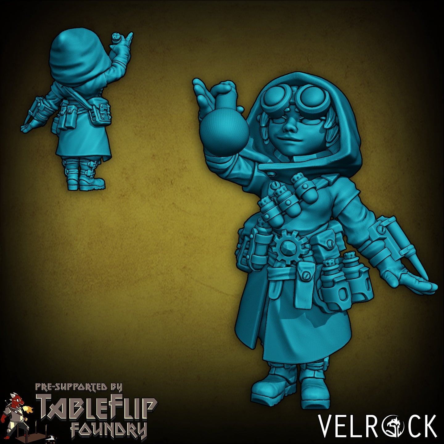 Gothic Industrialist NPC Miniature - D - 32mm