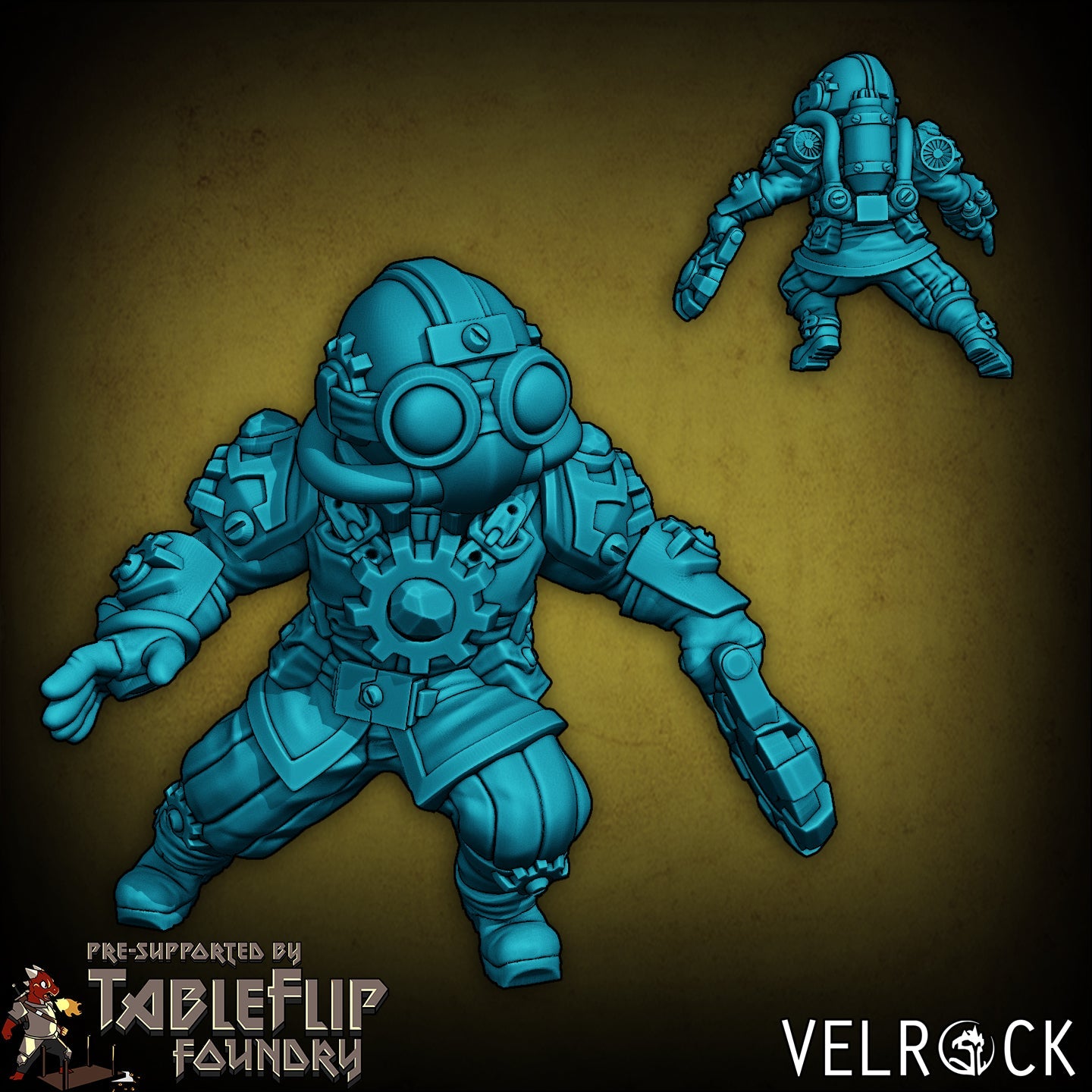 Gothic Industrialist NPC Miniature - E - 32mm