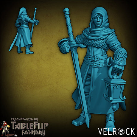 Gothic Night Watch Miniature | C - Tabletop RPG & D&D miniature. Perfect for wargaming & collectors