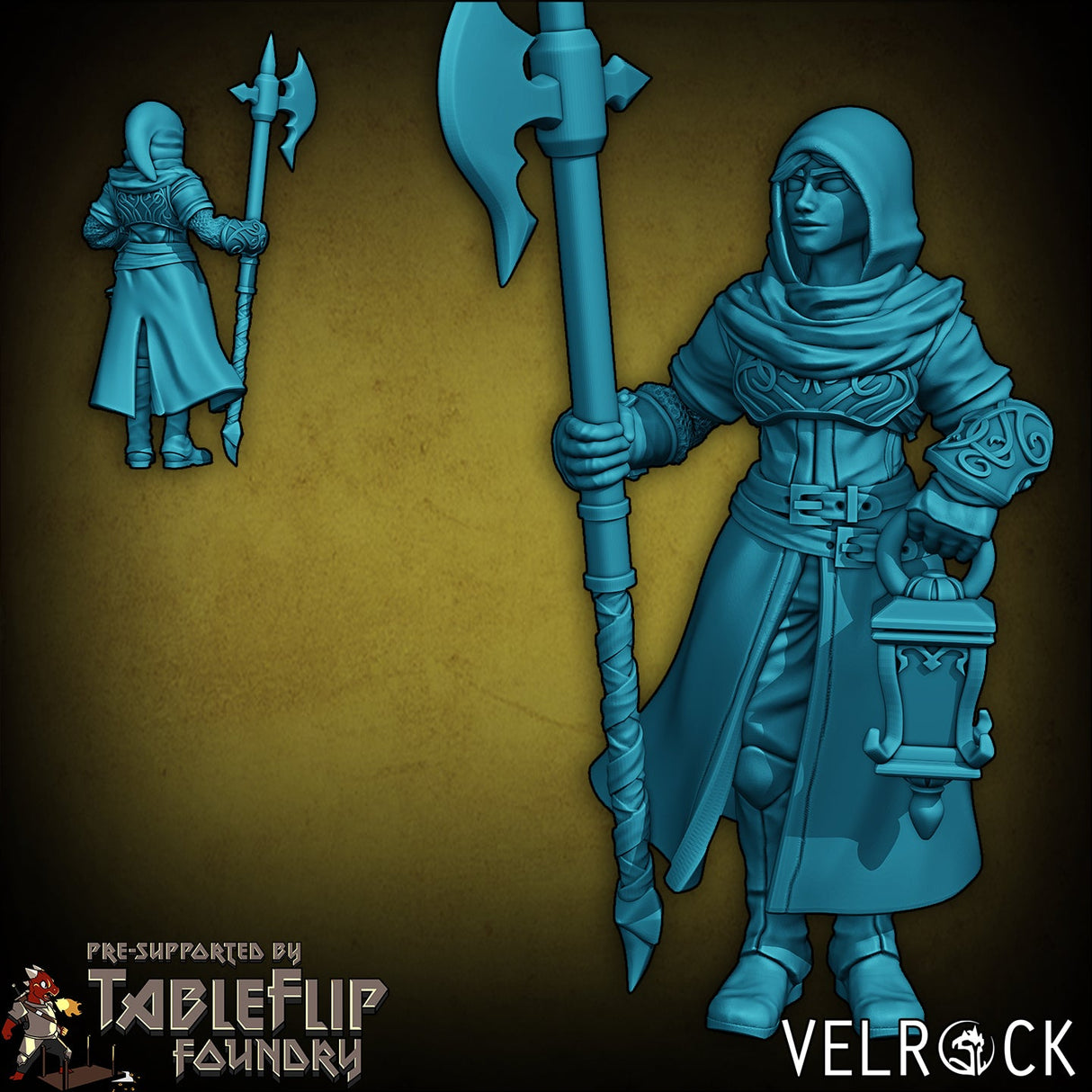 Gothic Night Watch Miniature | E - Tabletop RPG & D&D miniature. Perfect for wargaming & collectors