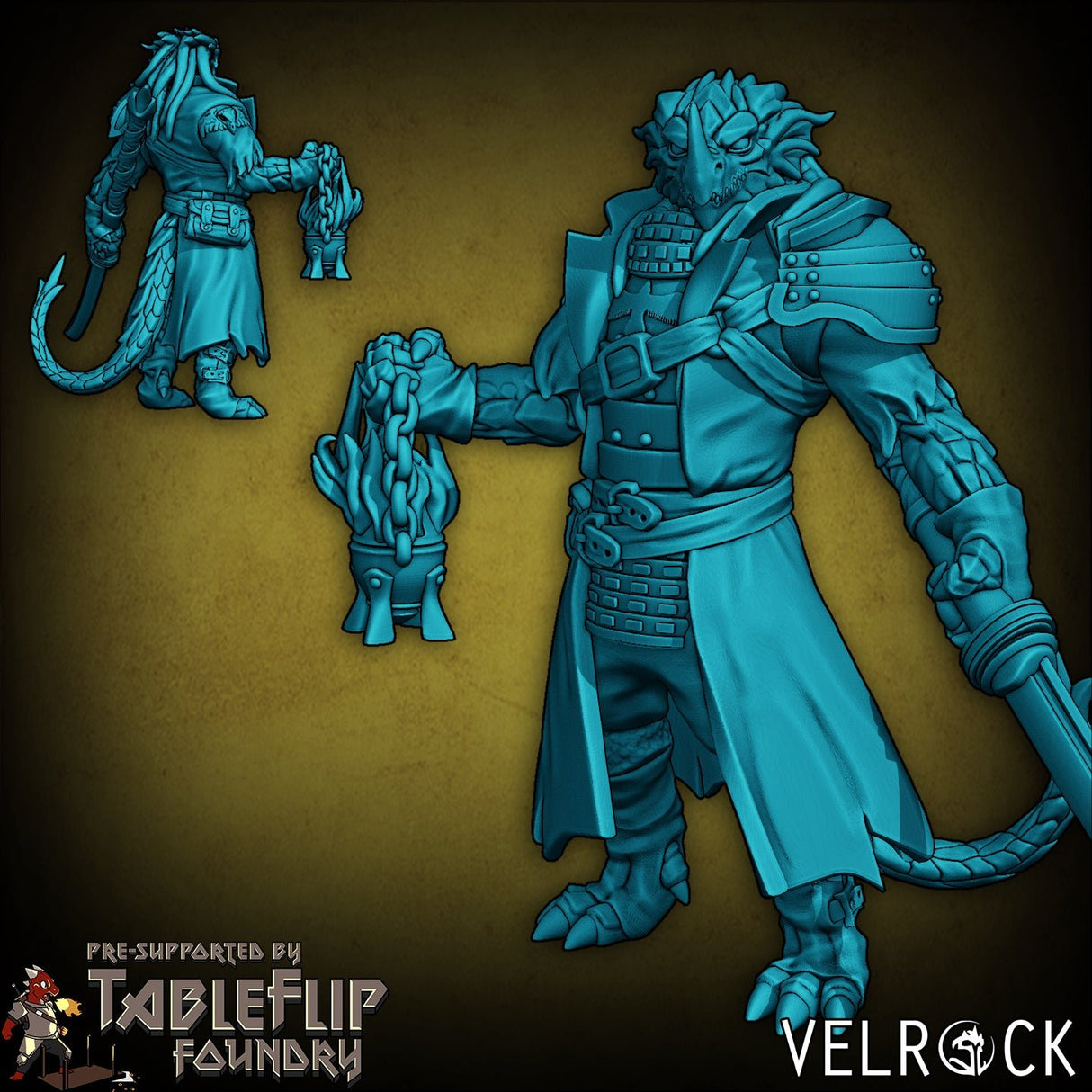 Gothic Player Heroes Miniature | A - Tabletop RPG & D&D miniature. Perfect for wargaming & collectors