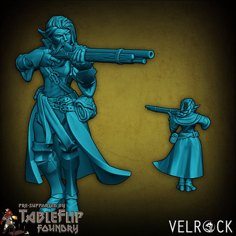 Gothic Player Heroes Miniature | D - Tabletop RPG & D&D miniature. Perfect for wargaming & collectors