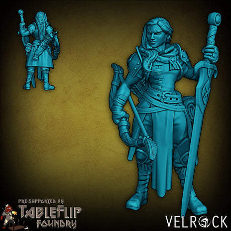 Gothic Player Heroes Miniature | E - Tabletop RPG & D&D miniature. Perfect for wargaming & collectors