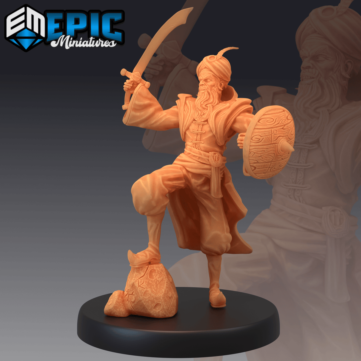 Grand Vizier Miniature | B - Tabletop RPG & D&D miniature. Perfect for wargaming & collectors