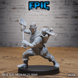 Grave Digger Miniature | B - Tabletop RPG & D&D miniature. Perfect for wargaming & collectors