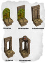 Graveyard Tiles Crypt Arches Pack (HG 119 to HG 123) | Set of 5 - Tabletop RPG & D&D miniature. Perfect for wargaming & collectors