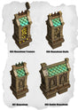 Graveyard Tiles Mausoleums Pack (HG 065 to HG 068) | Set of 4 - Tabletop RPG & D&D miniature. Perfect for wargaming & collectors