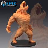 Gray Render Miniature | 2203 /roaring - Tabletop RPG & D&D miniature. Perfect for wargaming & collectors