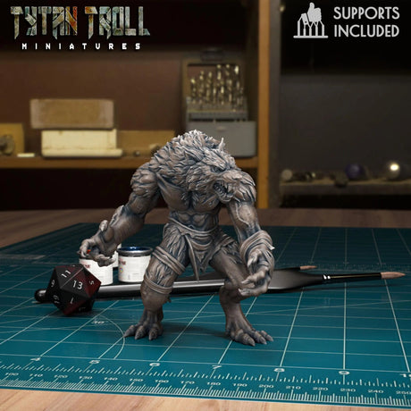 Great Werewolf Pack | A - Tabletop RPG & D&D miniature. Perfect for wargaming & collectors