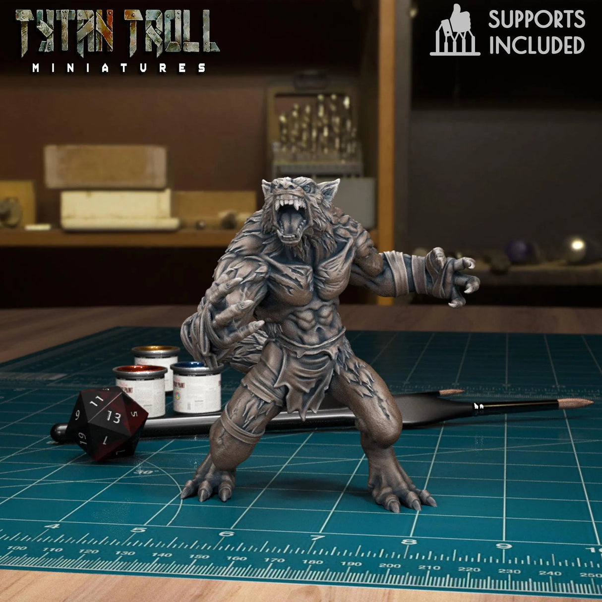 Great Werewolf Pack | G - Tabletop RPG & D&D miniature. Perfect for wargaming & collectors