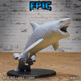 Great White Shark Miniature | 4822 - Tabletop RPG & D&D miniature. Perfect for wargaming & collectors