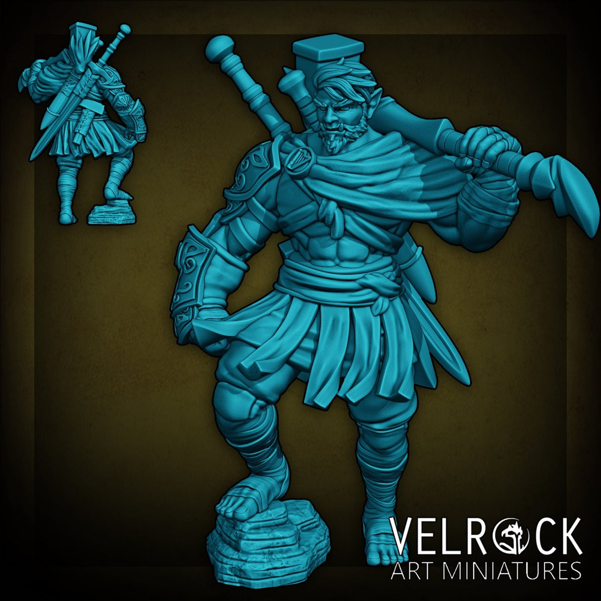 Greek Style Player Miniature | B - Tabletop RPG & D&D miniature. Perfect for wargaming & collectors