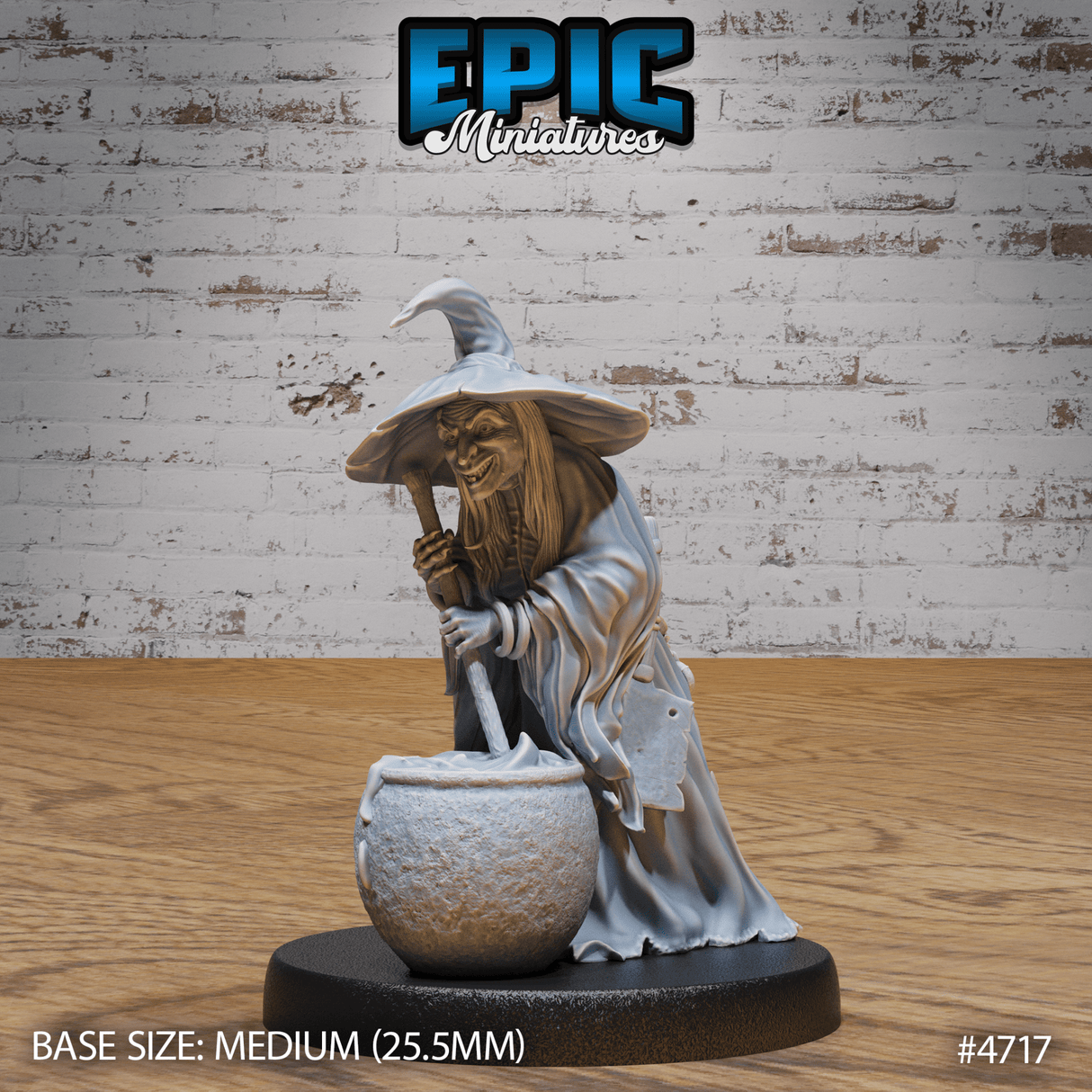 Green Hag Miniature | C - Tabletop RPG & D&D miniature. Perfect for wargaming & collectors