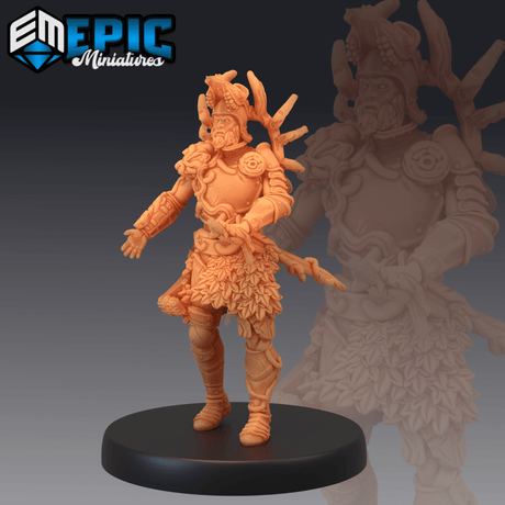 Green Knight Miniature | A - Tabletop RPG & D&D miniature. Perfect for wargaming & collectors
