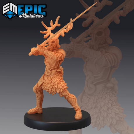 Green Knight Miniature | B - Tabletop RPG & D&D miniature. Perfect for wargaming & collectors