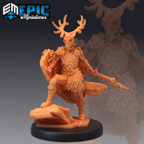 Green Knight Miniature | C - Tabletop RPG & D&D miniature. Perfect for wargaming & collectors