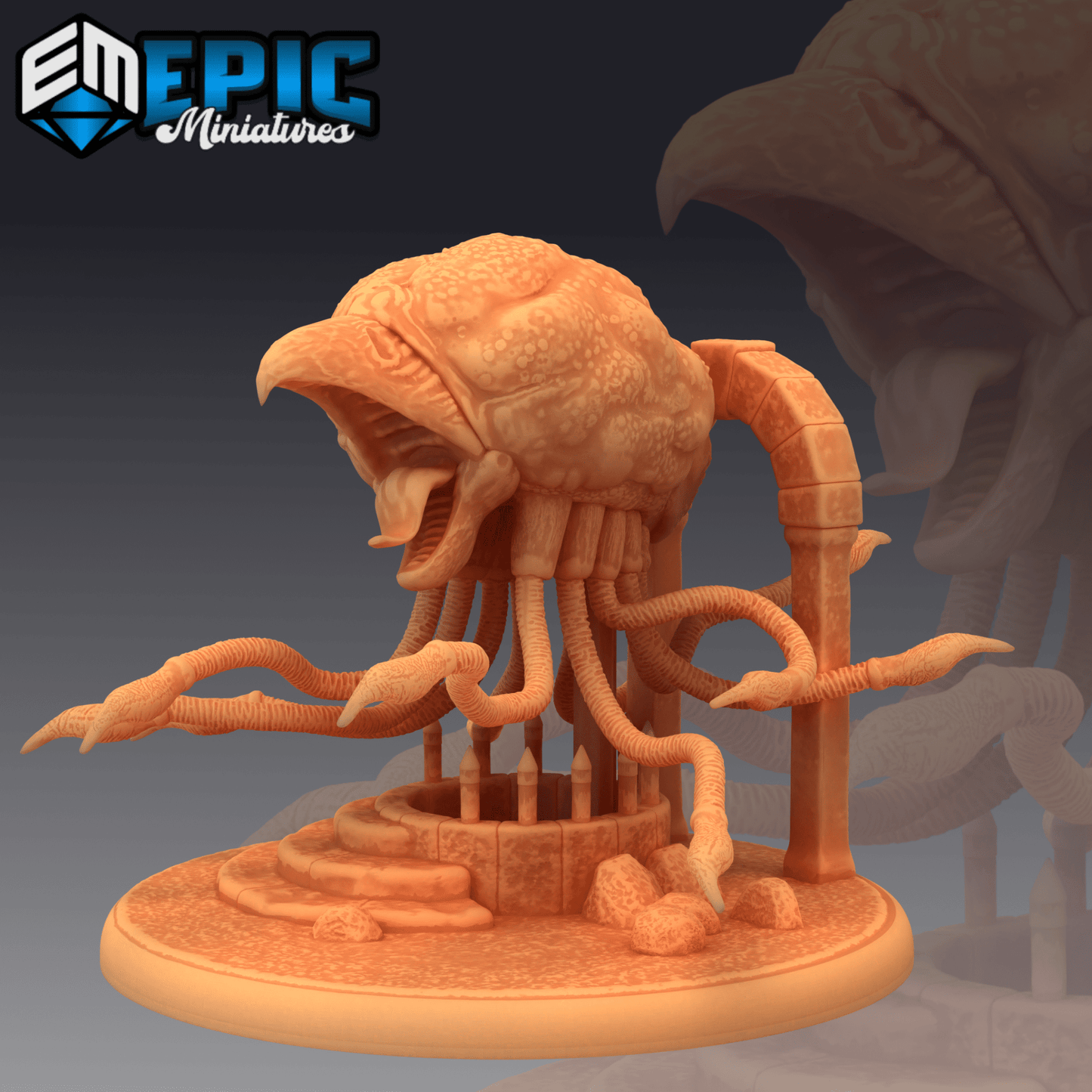 Grell Monster Miniature - B - 28mm
