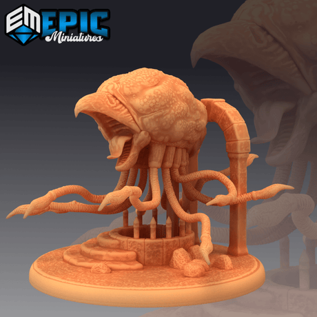Grell Monster Miniature | B - Tabletop RPG & D&D miniature. Perfect for wargaming & collectors