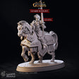 Guard Knight and Imperial War Hero Miniature | Mounted Hero - Tabletop RPG & D&D miniature. Perfect for wargaming & collectors