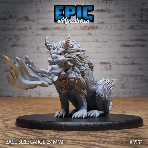 Guardian Fu Dog Miniature - 3553 - 28mm