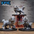 Guardian Fu Dog Miniature | Full Set All Models - Tabletop RPG & D&D miniature. Perfect for wargaming & collectors