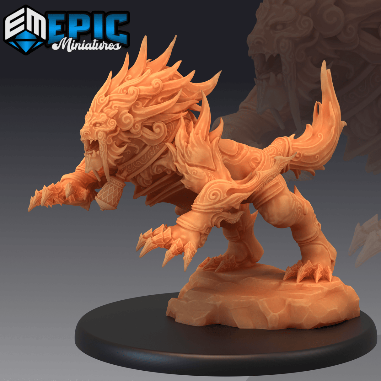 Guardian Fuu Miniature | B - Tabletop RPG & D&D miniature. Perfect for wargaming & collectors