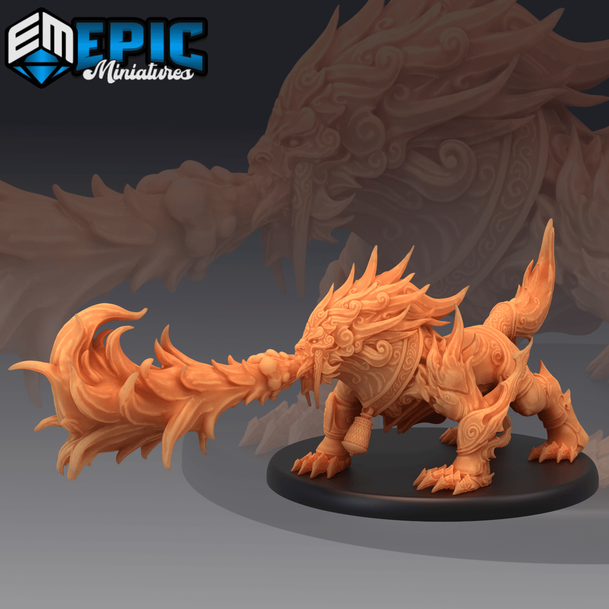 Guardian Fuu Miniature | C - Tabletop RPG & D&D miniature. Perfect for wargaming & collectors