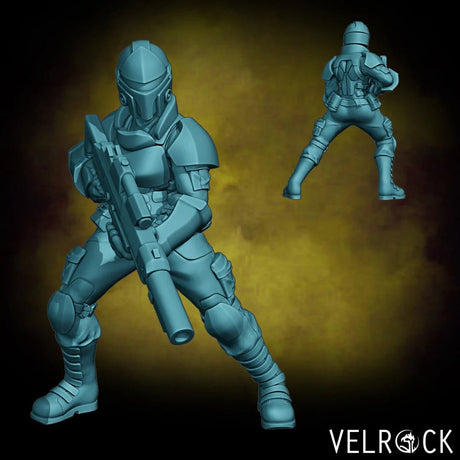 female Guardsmen Miniature | B - Tabletop RPG & D&D miniature. Perfect for wargaming & collectors