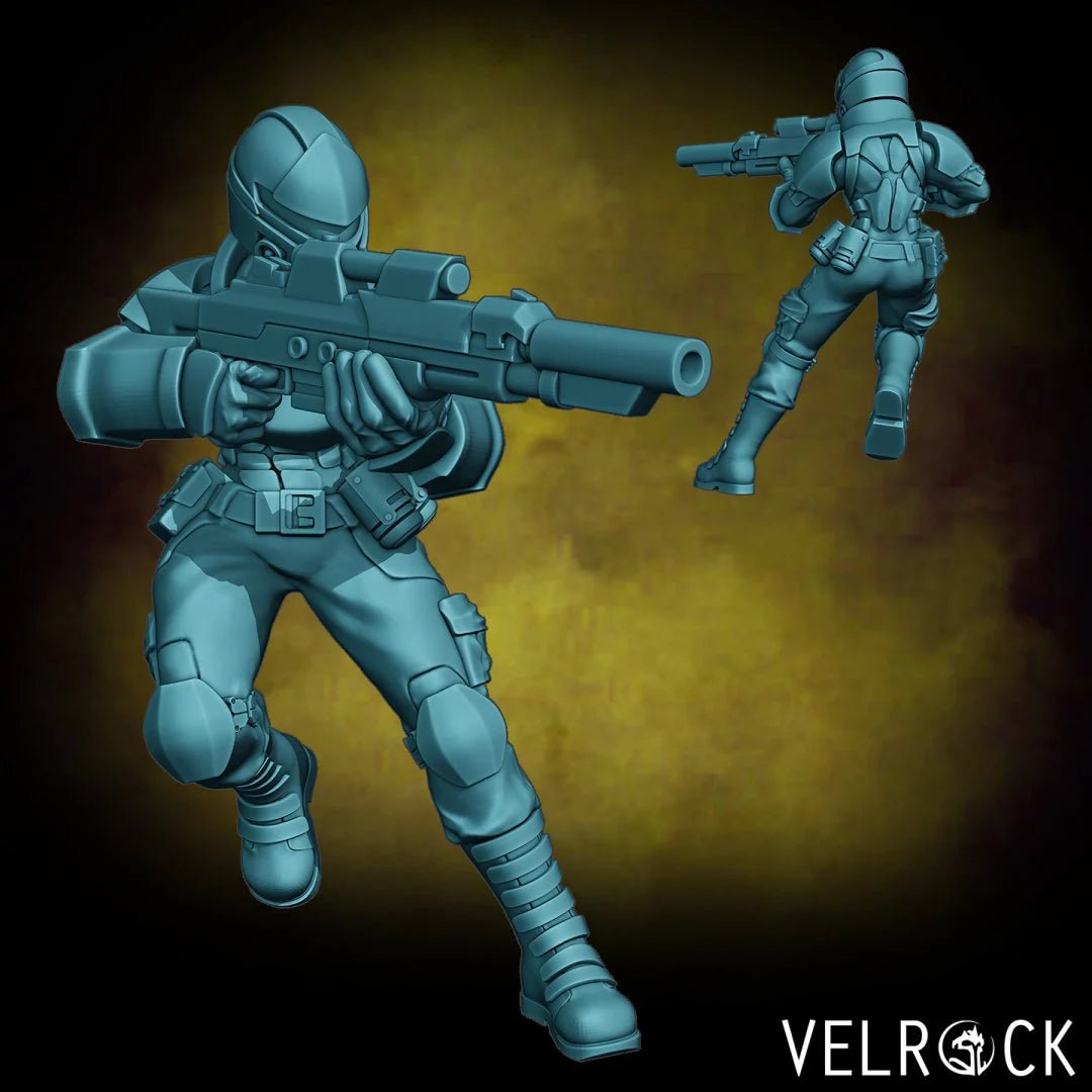 female Guardsmen Miniature | A - Tabletop RPG & D&D miniature. Perfect for wargaming & collectors