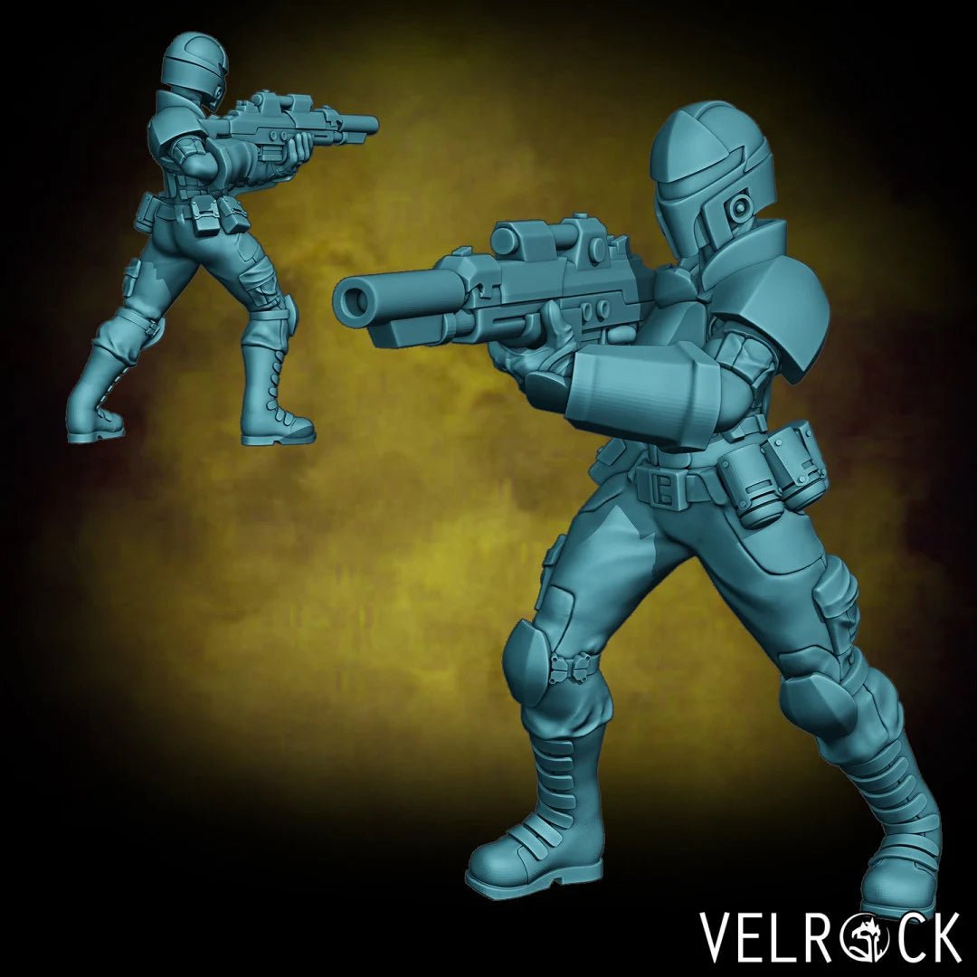 female Guardsmen Miniature | F - Tabletop RPG & D&D miniature. Perfect for wargaming & collectors